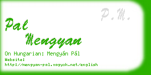 pal mengyan business card